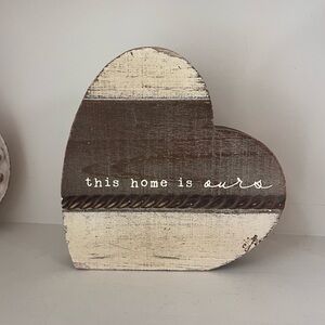 Rustic wooden heart